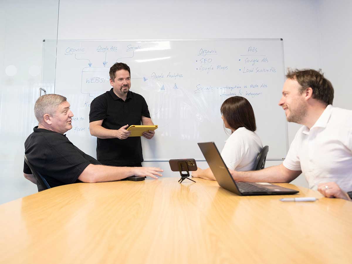 Marketing Strategy Meeting at Outsource Digital